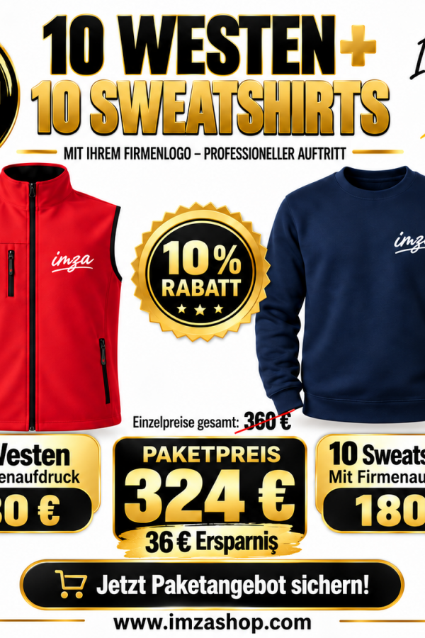 Weste + Sweatshirt-Aktion