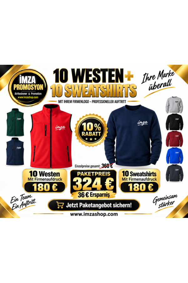 Weste + Sweatshirt-Aktion